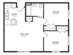 Cedar Grove Court Apartments - Two Bedroom 690 Sq. feet