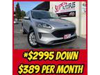 $2995 Down *$389 Per Month on this Rugged 2020 Ford Escape SUV 4X2 FWD!!!