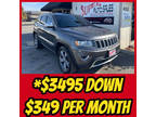 $3495 Down & *$349 a Month on this 2015 Jeep Grand Cherokee Limited 4-door SUV