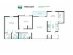 Parkcrest Apartments - 2 Bed, 1.5 Bath - 875 sq ft