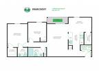 Parkcrest Apartments - 2 Bed, 1.5 Bath - 934 sq ft