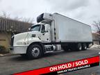 2011 Mack CXU613 28' Box with Carrier Reefer, Liftgate, Tandem