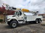 2008 International 7400 Altec Crane Digger, Allison Automatic