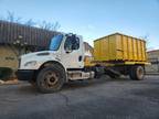 2012 Freightliner M2 20' Rails, 12' Bin, Cummins ISB, Cable Rolloff