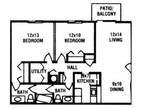 Roper Mountain Woods Apartments Phase 2 - 2 Bed 2 Bath 1000