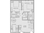 Lantana Apartments - Floorplan E - 2x1