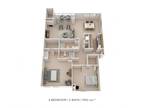 Steeplechase Apartment Homes - Two Bedroom 2 Bath- 1,150 sqft
