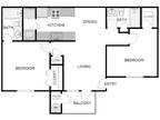 Cottonwood Apartment Homes - 2 Bedroom 2 Bathroom