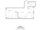 618 Bush St - 1 Bedroom - Junior - Plan 7