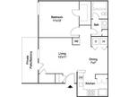 Remington Apartments - Courtyard 1BR 1BA 612 sq ft