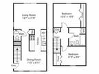 Yarmouth Landing Apartment Homes - 2 Bedroom Townhouse