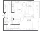 Harbor Heights 55+ Community - Floor Plan C1 One Bedroom with Den