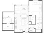 Harbor Heights 55+ Community - Floor Plan C2 One Bedroom with Den