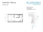Platform Apartments - Studio B2 Balcony