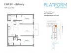 Platform Apartments - Two Bedroom B1
