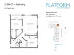 Platform Apartments - Two Bedroom C1