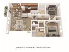 Union Square Apartment Homes - Two Bedroom 2 Bath- 1,022 sqft