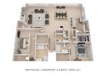 Oak Hill Terrace Apartment Homes - Three Bedroom 2.5 Bath Penthouse