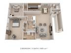 Crossroads Apartment and Townhomes - Two Bedroom 1.5 Bath - 1,065 sqft