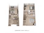 The Cascades Apartments and Townhomes - Two Bedroom Townhome- 1,050 sqft