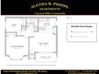 Aletha B. Phipps Apartments 55 and Over - Plan 4 - 1 Bed, 1 Bath, Study, Carport