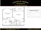 Aletha B. Phipps Apartments 55 and Over - Plan 5 - 1 Bed, 1 Bath, Study, Carport