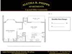 Aletha B. Phipps Apartments 55 and Over - Plan 6 - 1 Bed, 1 Bath , Carport