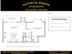 Aletha B. Phipps Apartments 55 and Over - Plan 7 - 1 Bed, 1 Bath, WIC, Carport