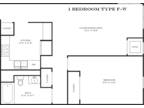 Crittenden Court Apartments - 1 Bedroom Type F - W View