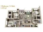 Cypress Creek Apartments - C1 - Three Bedroom Two Bath