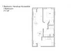 Sibley Park Apartments - 1 Bedroom, Handicap, Single Level