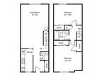 Highview Manor Apartments - 2 Bedroom, 1.5 Bath Townhome 933 sq. ft.
