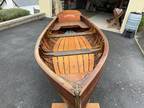 Custom Varnished Clinker Rowing Dinghy