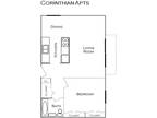 Corinthian Apartments - Renovated 1 Bedroom (garden lv)