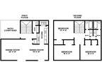Vieux Carre Apartments - Three Bedroom Floor Plan