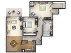 Highlands at Riverwalk Apartments 55+ - C3 - 2 Bedroom, 1 Bath Courtyard