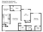 The Apartments at Owings Run - 1BR 2BA w/Den (995sf)