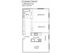 Cedar Crest Apartments - Small 2 Bedroom 1 Bath
