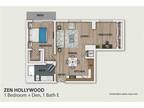 ZEN Hollywood - 1 Bedroom 1 Bath Den (A4)