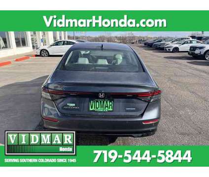 2024 Honda Accord Hybrid EX-L is a Grey 2024 Honda Accord Hybrid EX-L Hybrid in Pueblo CO