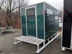 2024 Sno Pro Sno Pro 6x10 Insulated Aluminum Ice Shack w White Walls & 24 Deck