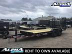 2022 Caliber 18' Flatbed Equipment Trailer 14K LB GVWR