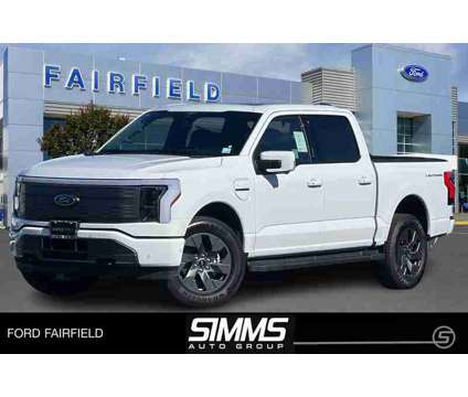 2023 Ford F-150 Lightning Lariat is a White 2023 Ford F-150 Lariat Truck in Fairfield CA