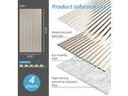 Art3d 4-Piece 3D Fluted Wood Slat Acoustic Panels，Sound Absorbing Decor Panels