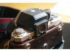 Vintage Nikon F Camera w/ Lens and Leather Case Estate Find