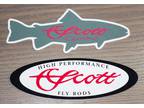 Brand New Lot of 2 Scott High Performance Fly Rods & Centric Stickers/Decals