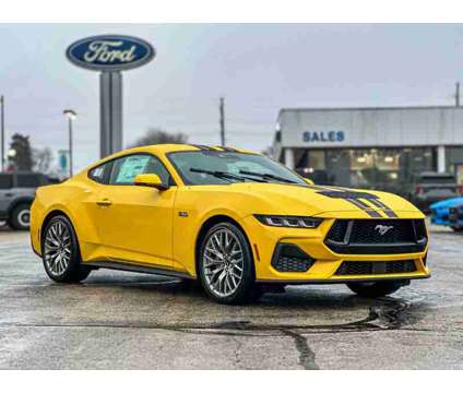 2024 Ford Mustang GT Premium is a Yellow 2024 Ford Mustang GT Premium Coupe in Manteno IL