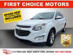 2017 Chevrolet Equinox Lt Awd ~Automatic, Fully Certified with Warranty!!