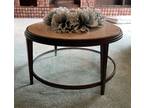 Large Marble and Glass Circular Coffee Table