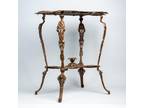 German Antique Art Nouveau Cast Iron Table by Musterschutz Company